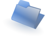 Blue Closed Folder Clip Art